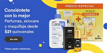 Anuncio: Consiéntete con lo mejor. Perfumes, skincare y maquillaje desde 21 pesos quincenales. Hasta agotar existencias. Pulsa aquí para aprovechar.