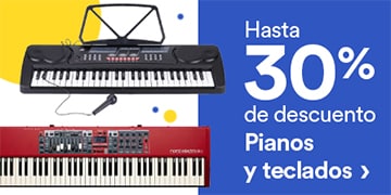 Hasta 30% de descuento en pianos y teclados. Pulsa aquí para estrenar.