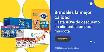 Anuncio: Bríndales la mejor calidad. Hasta 40% de descuento en alimentación para mascota. Hasta agotar existencias. Pulsa aquí para elegir.