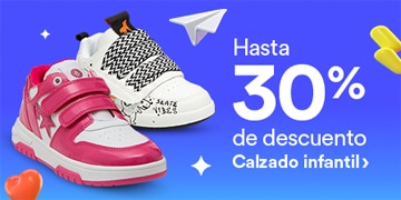 Hasta 30% de descuento en calzado infantil. Pulsa aquí para elegir.