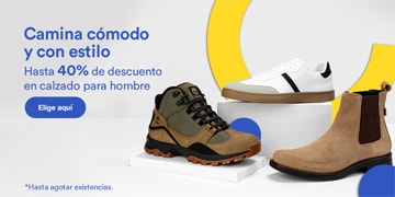 Anuncio: Camina cómodo y con estilo. Hasta 40% de descuento en calzado para hombre. Hasta agotar existencias. Pulsa aquí para elegir.