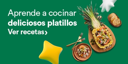 Aprende a cocinar deliciosos platillos. Pulsa aquí para ver recetas.