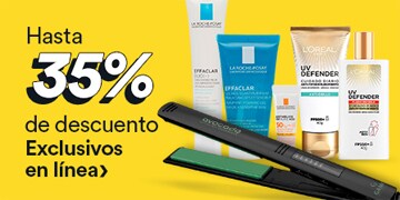 Hasta 35% de descuento en artículos exclusivos en línea. Pulsa aquí para aprovechar.