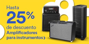 Hasta 25% de descuento en amplificadores para instrumentos. Pulsa aquí para equiparte.