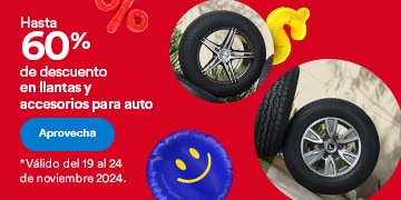 Hasta 60 por ciento de descuento en refacciones para auto. Válido del 19 al 24 de noviembre 2024. Pulsa aquí para aprovechar.