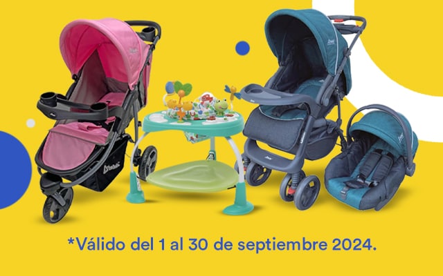 Prácticos y cómodos. Hasta 50% de descuento en artículos para bebé. Pulsa para comprar aquí. Válido del 1 al 30 de septiembre 2024.