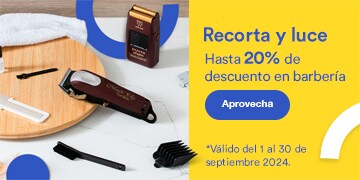 Recorta y luce. Hasta 20% de descuento en barbería. Pulsa aquí para aprovechar hoy. Válido del 1 al 30 de septiembre 2024.