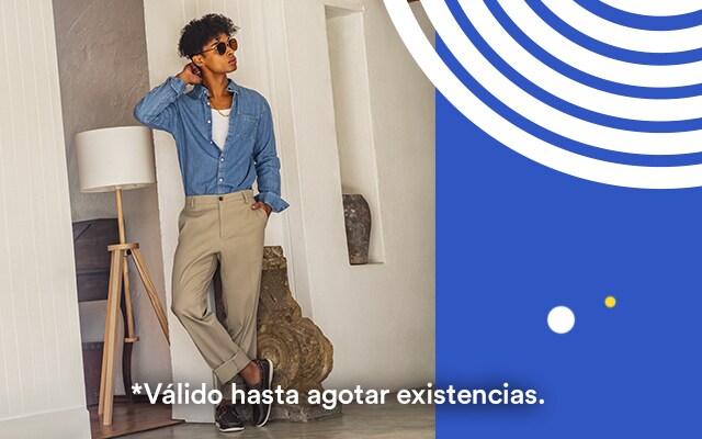 Estrena outfit. Hasta 40% de descuento en ropa para hombre. Pulsa aquí para elegir aquí. Válido hasta agotar existencias.