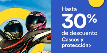 Hasta 30% de descuento en cascos y protección. Pulsa aquí para comprar.