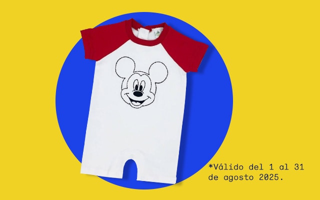 Su favorito. Hasta 30 por ciento de descuento en outfits de personajes. Válido del 1 al 31 de agosto 2025. Pulsa aquí para elegir.