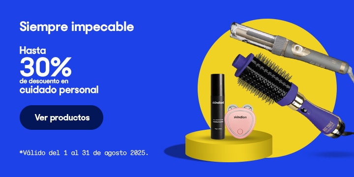 Anuncio: Siempre impecable. Hasta 30 por ciento de descuento en cuidado personal. Válido del 1 al 31 de agosto 2025. Pulsa aquí para elegir.