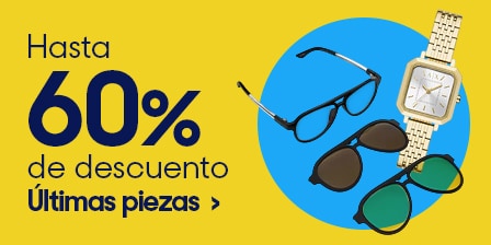 Hasta 60 por ciento de descuento en últimas piezas. Válido del 1 al 31 de agosto 2025. Pulsa aquí para elegir.