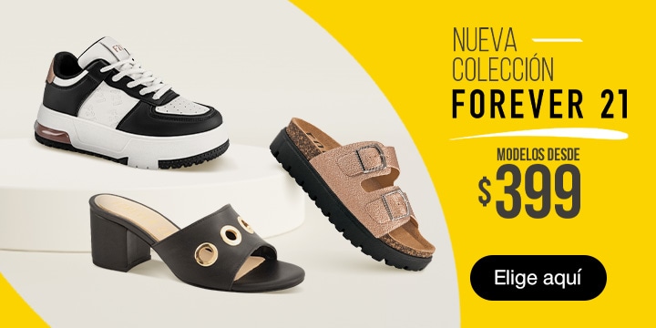 Nueva colección Forever 21. Modelos desde 399 pesos. Pulsa aquí para elegir.