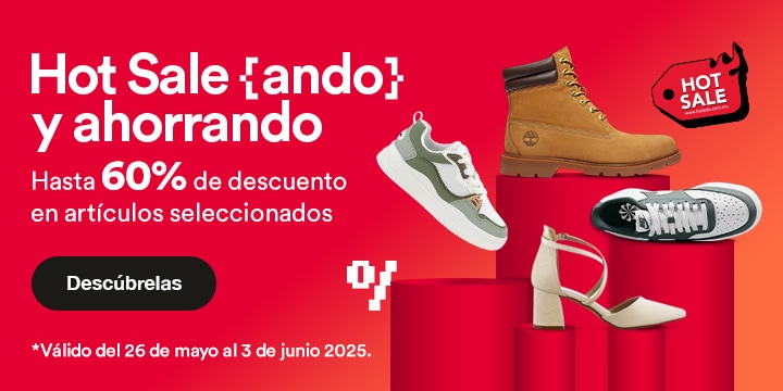 Anuncio: Hot Saleando y ahorrando. Hasta 60% de descuento en artículos seleccionados. Promoción válida del 26 de mayo al 3 de junio 2025. Pulsa aquí para descubrirlos. 