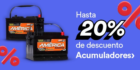 Hasta 20 por ciento de descuento en acumuladores. Pulsa aquí para comprar.