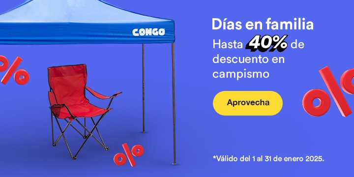 Días en familia. Hasta 40 por ciento de descuento en campismo. Válido del 1 al 31 de enero 2025. Pulsa aquí para aprovechar.