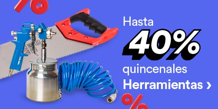 Hasta 40 por ciento de descuento en herramientas. Pulsa aquí para comprar.