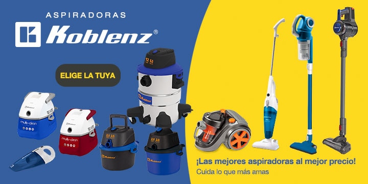 Aspiradoras Koblenz. ¡Las mejores aspiradoras al mejor precio! Cuida lo que más amas. Pulsa aquí para elegir la tuya.