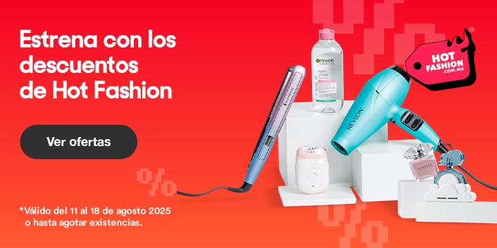 Estrena con los descuentos de Hot Fashion. Válido del 11 al 18 de agosto 2025 o hasta agotar existencias. Pulsa aquí para ver ofertas.