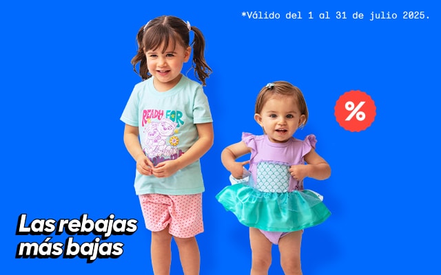 Anuncio: Con sus personajes favoritos. Hasta 30% de descuento en looks para bebé. Válido del 1 al 31 de julio 2025. Pulsa aquí para descubrirlos.