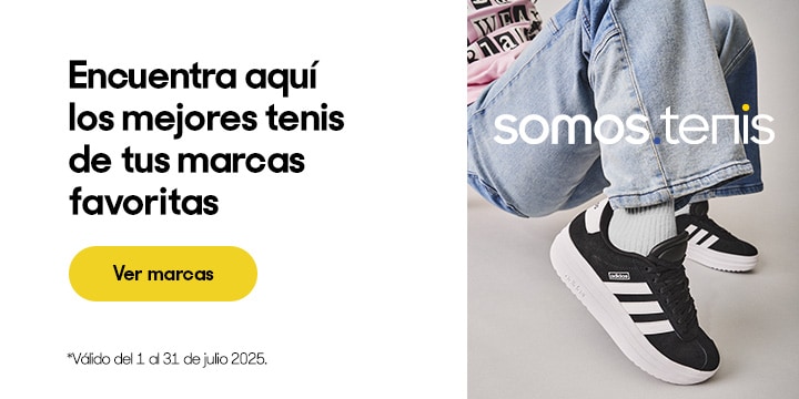 Anuncio: Encuentra aquí los mejores tenis de tus marcas favoritas. Válido del 1 al 31 de julio 2025. Pulsa aquí para ver los modelos.