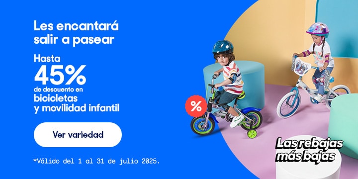 Anuncio: Les encantará salir a pasear. Hasta 45% de descuento en bicicletas y movilidad infantil. Válido del 1 al 31 de julio 2025. Pulsa aquí para descubrir modelos.