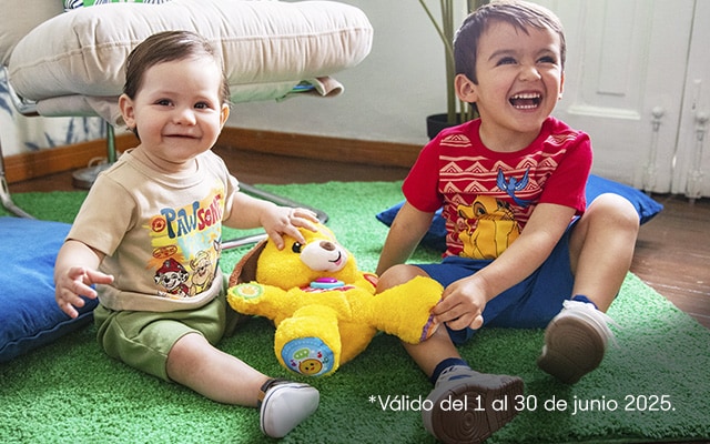 Anuncio: Con sus personajes favoritos. Hasta 30% de descuento en looks para bebé. Promoción válida del 1 al 30 de junio 2025. Pulsa aquí para elegir el suyo.