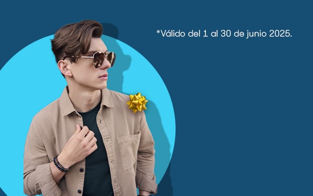Anuncio: Lúcete con tu estilo. Hasta 40% de descuento en looks para hombre. Promoción válida del 1 al 30 de junio 2025. Pulsa aquí para conocer la variedad.