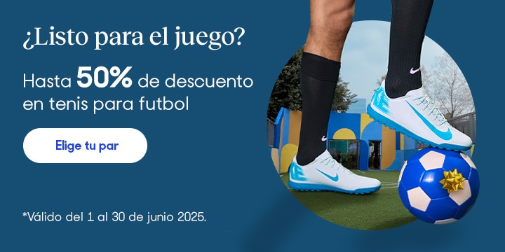 Anuncio: ¿Listo para el juego? Hasta 50% de descuento en tenis para futbol. Válido del 1 al 30 de junio 2025. Pulsa aquí para elegir tu par.