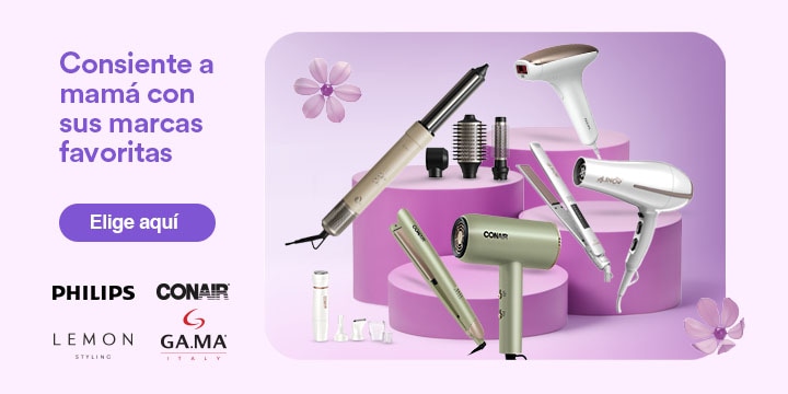 Anuncio: Consiente a mamá con sus marcas favoritas. Philip, Conair, Lemon Styling y Gama Italy. Pulsa aquí para elegir su regalo.