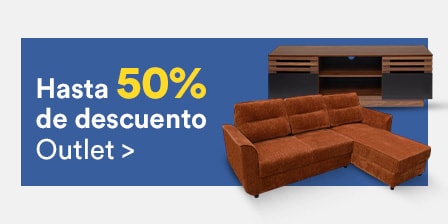Hasta 50% de descuento en artículos de outlet. Pulsa aquí para aprovechar.