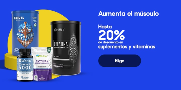 Aumenta el músculo. Hasta 20 por ciento de descuento en suplementos y vitaminas. Pulsa aquí para elegir.