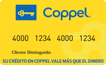 Tarjeta Coppel amarilla