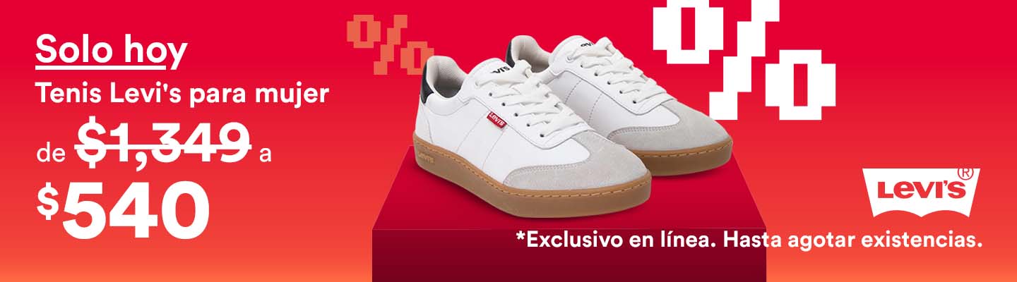 Oferteando. Solo hoy. Tenis Levi's para mujer. De mil 349 a solo 540 pesos. Aprovecha. Pulsa aquí para comprar los tuyos.