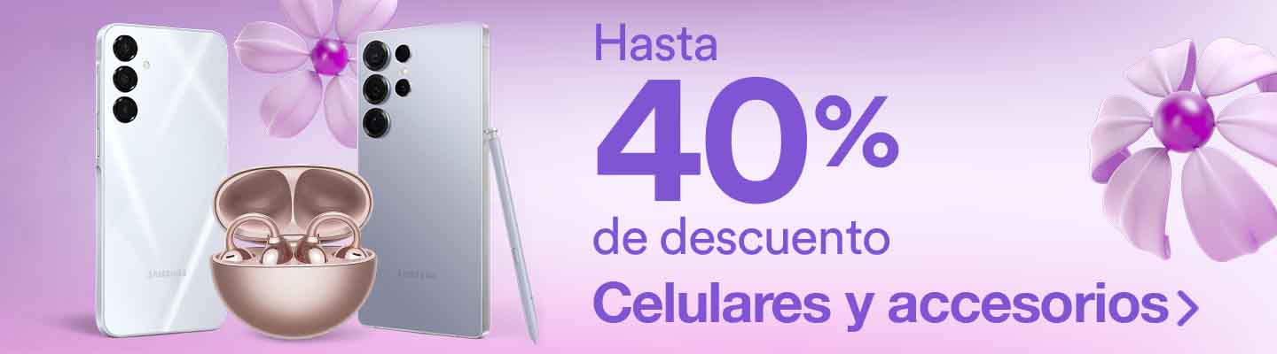 Hasta 40% de descuento en celulares y accesorios. Pulsa aquí para renovar el tuyo.