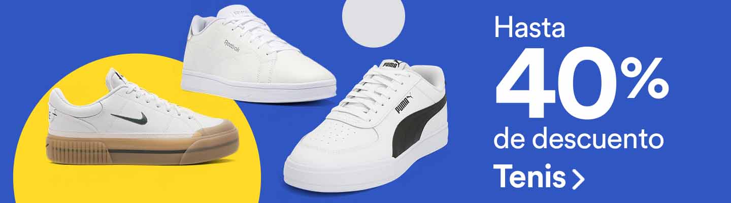 Hasta 40% de descuento en tenis. Pulsa aquí para elegir tu par.