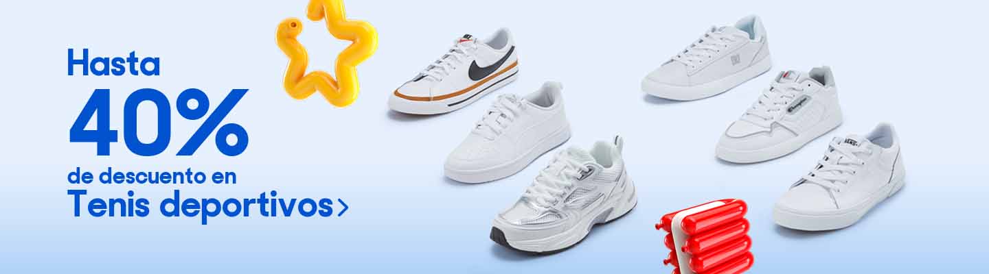 Hasta 40% de descuento en tenis deportivos. Pulsa aquí para estrenar tu par.
