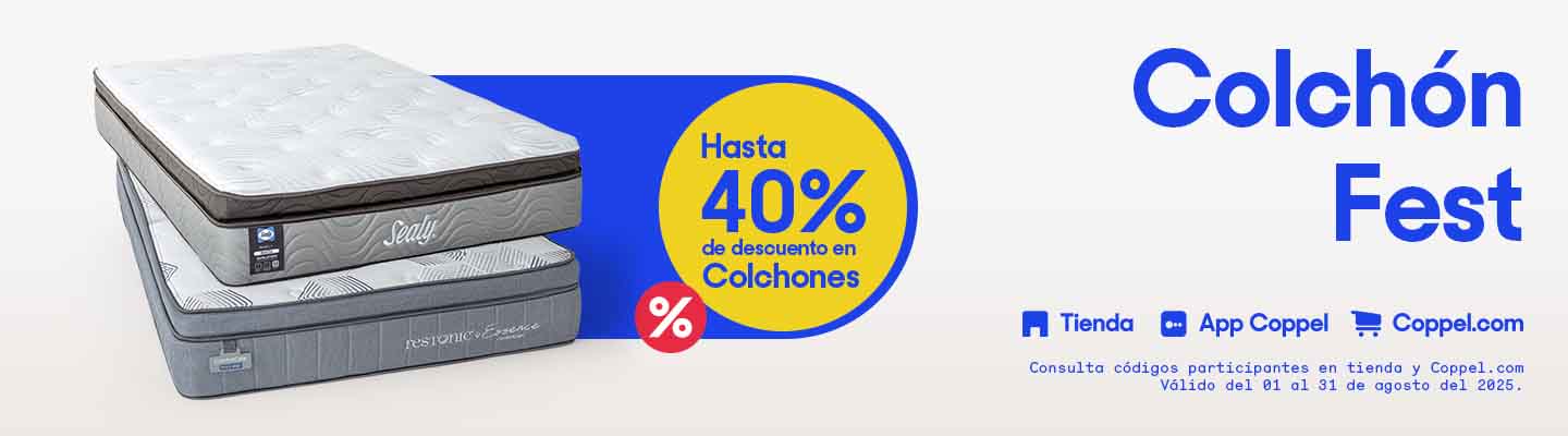  Colchón Fest. Hasta 40% de descuento en Colchones. Pulsa aquí para ver más.