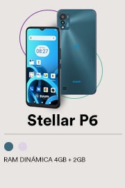 Zuum. Modelo Stellar P6 azul con RAM dinámica de 4 gigabytes más 2 gigabytes. Pulsa aquí para elegir tu color favorito.