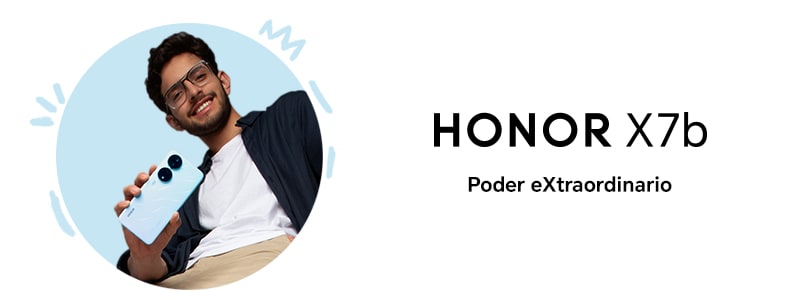 HONOR X7b. Poder eXtraordinario. Pulsa aquí para comprar el tuyo.