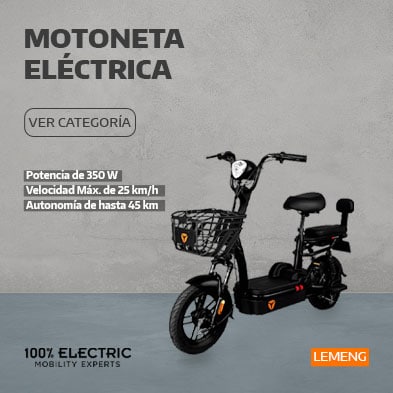 Yadea. Bici moto eléctrica modelo Lemeng. 100% eléctrica. Pulsa aquí para ver más.