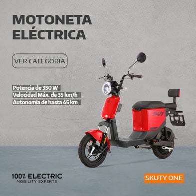 Yadea. Bici moto eléctrica modelo Skuty One. 100% eléctrica. Pulsa aquí para ver más.