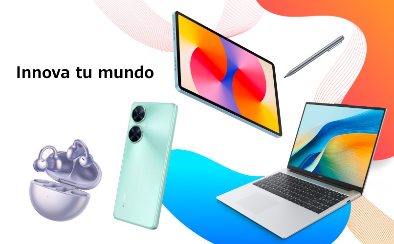 Innova tu mundo. Pulsa aquí para ver celulares, audífonos, laptops y tablets de la marca Huawei.