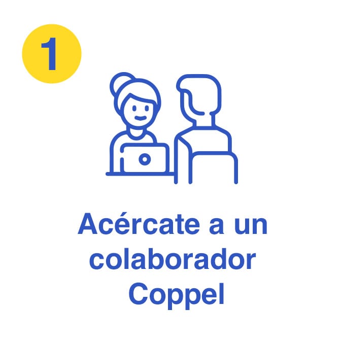 Paso 1. Acércate a un colaborador Coppel. 