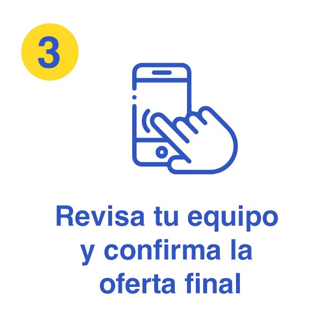 Paso 3. Revisa tu equipo y confirma la oferta final. 