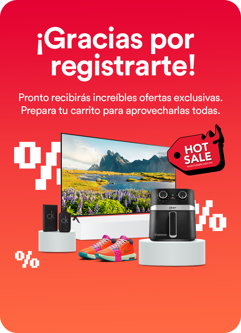 ¡Gracias por registrarte! Pronto recibirás increíbles ofertas exclusivas. Prepara tu carrito para aprovecharlas todas. Pulsa aquí para elegir tus artículos. 