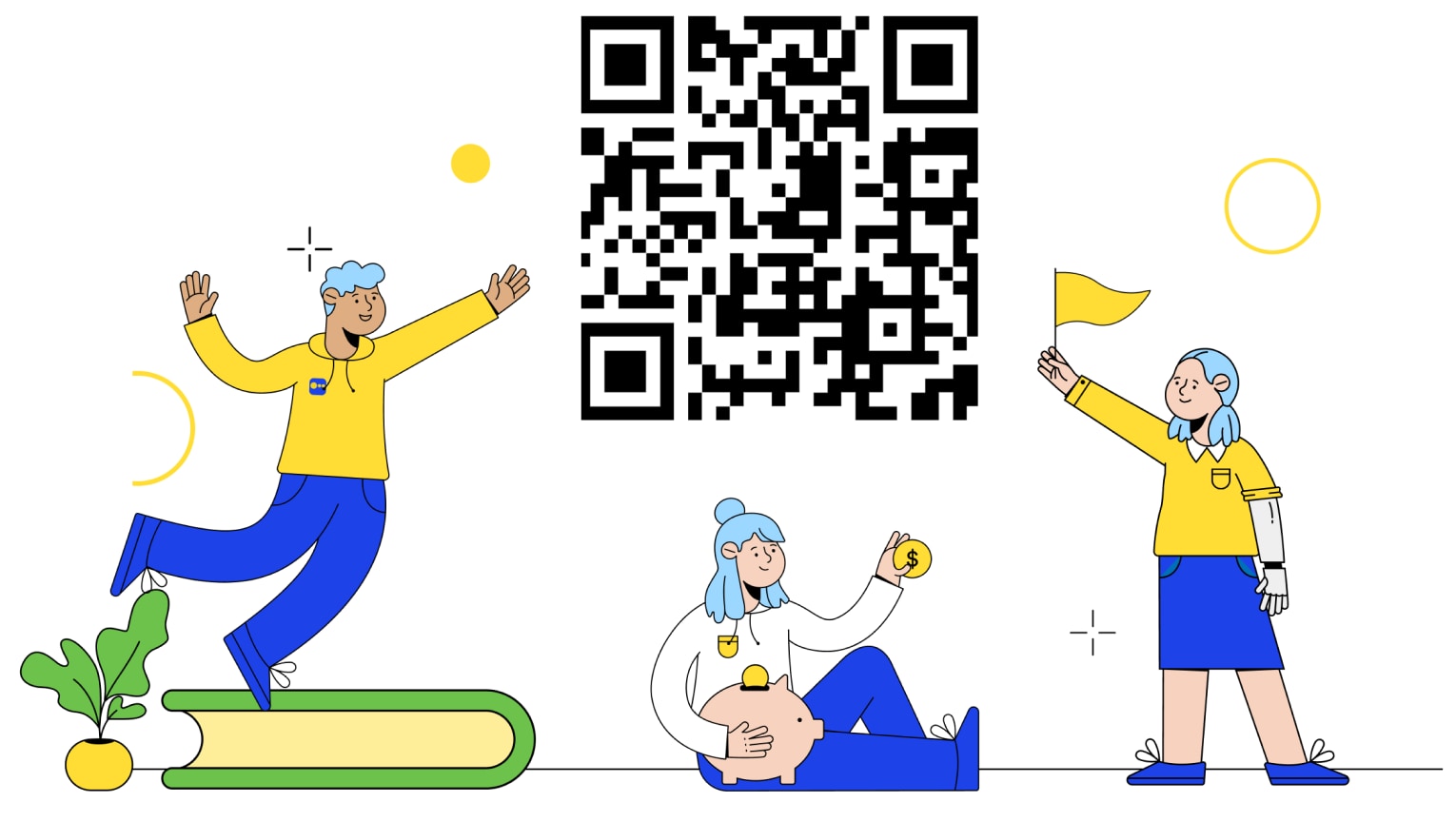 Escanea y descarga, es fácil y rápido. La imagen contiene un código QR que debe ser escaneado con un telefono celular para descargar la aplicación App Coppel.