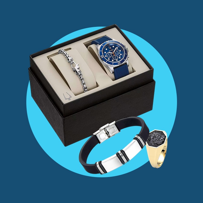Relojes y accesorios para hombre. Pulsa aquí para encontrar relojes, pulseras, anillos y más.