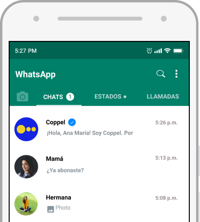 Chat de whatsapp.