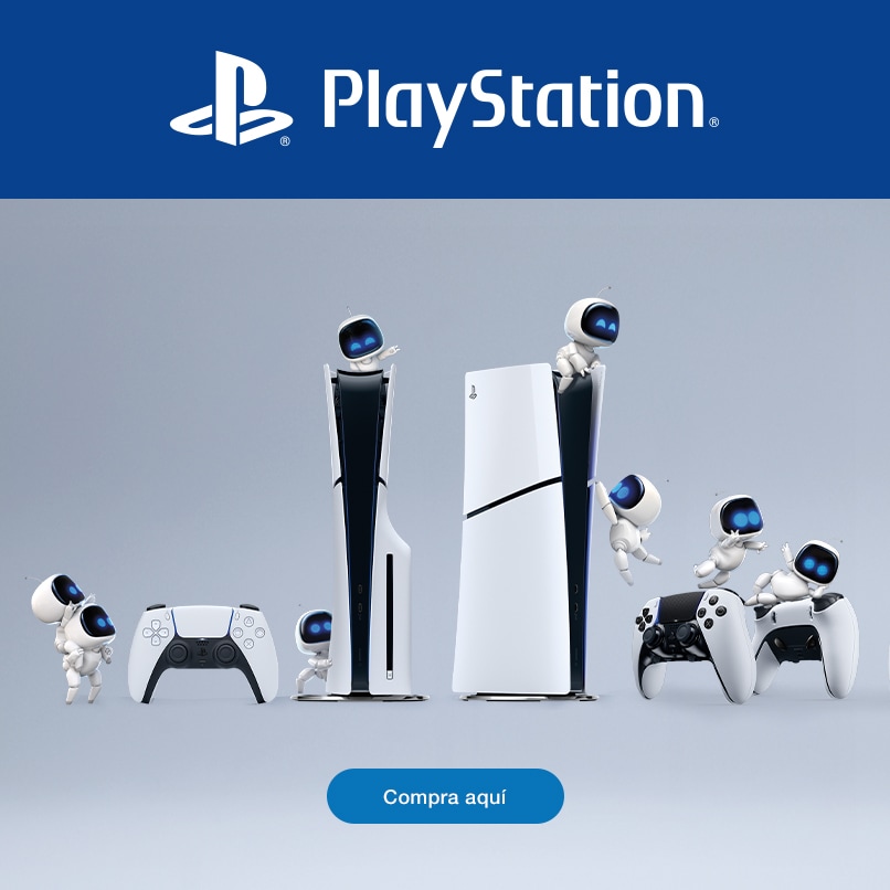 Playstation. Pulsa aquí para ver consolas y accesorios de la marca.